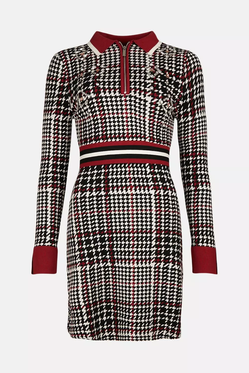 Checked skirt skater shop dress karen millen