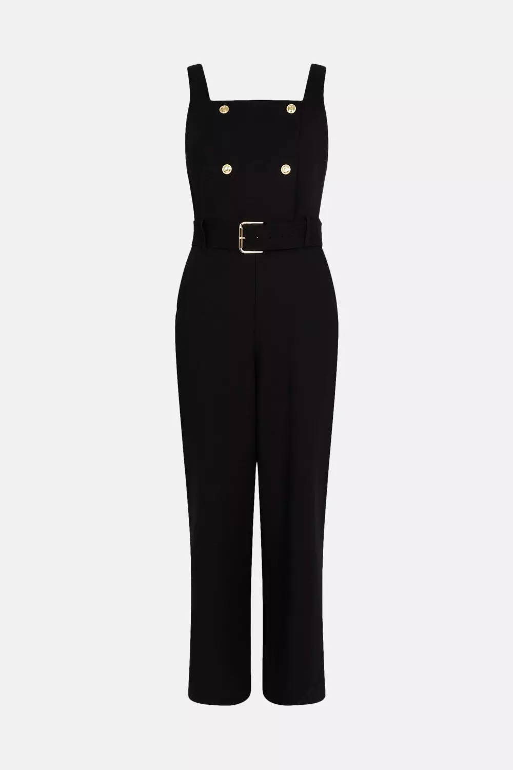 Black hot sale pinafore jumpsuit