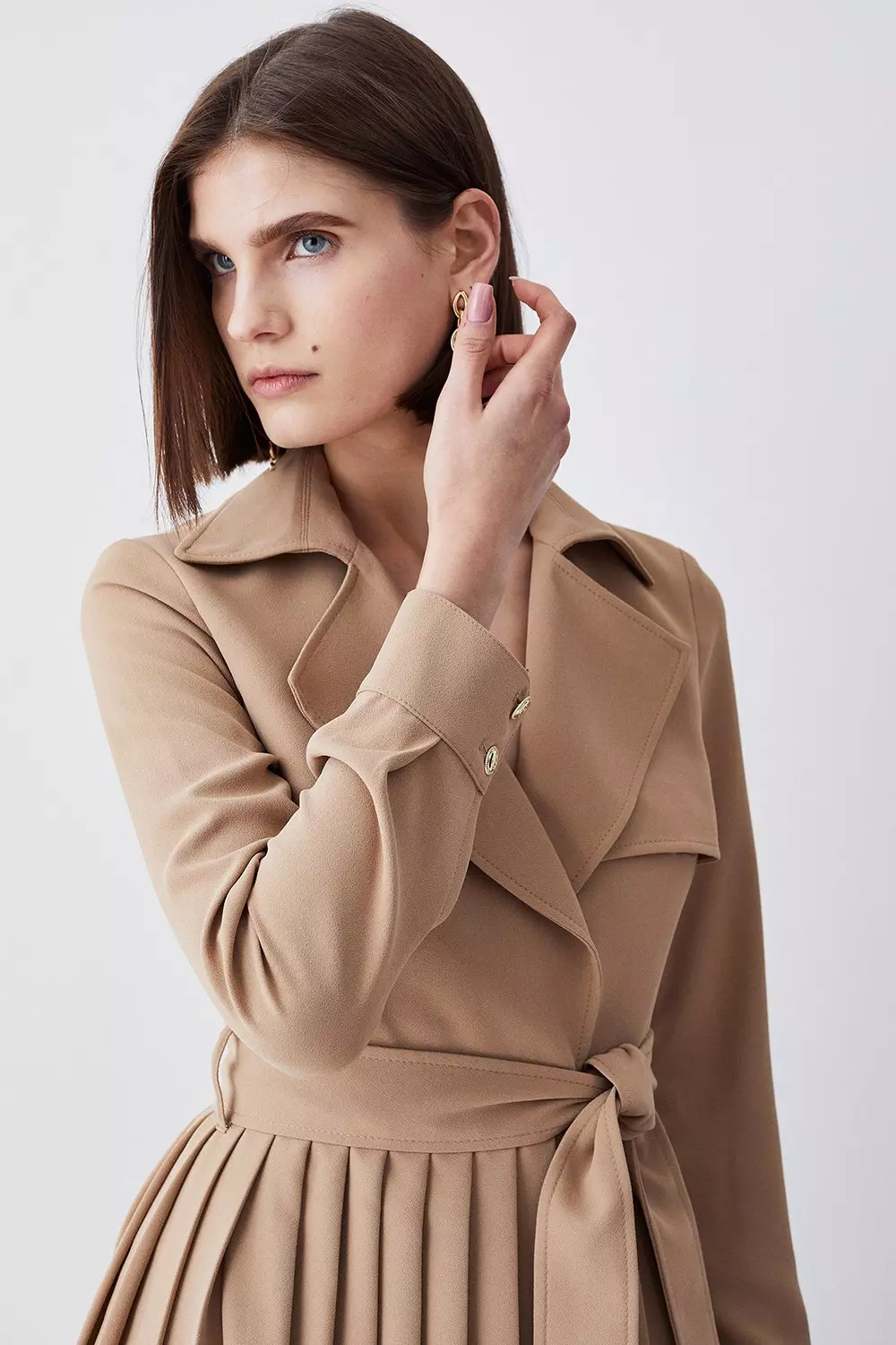 Long sleeve hot sale trench coat