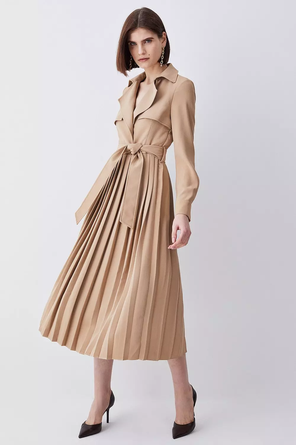 Karen millen shop trench coat dress