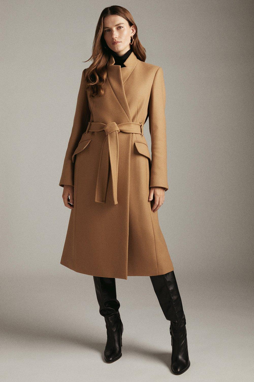 Karen millen camel on sale coat