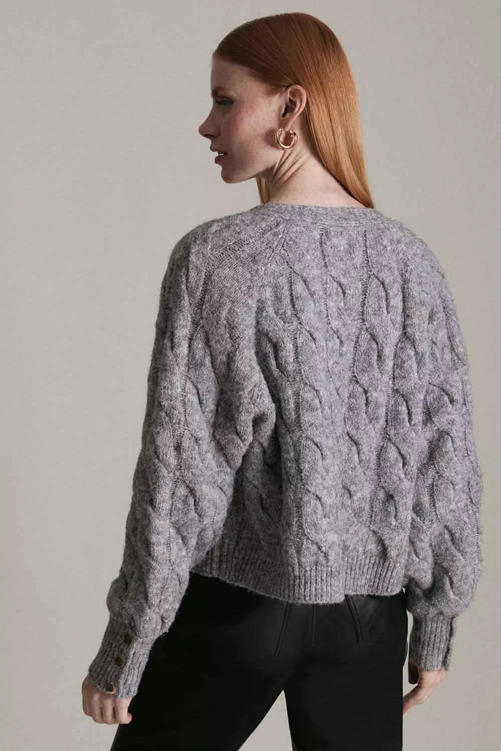 Soft And Cosy Cable Knit Short Cardigan