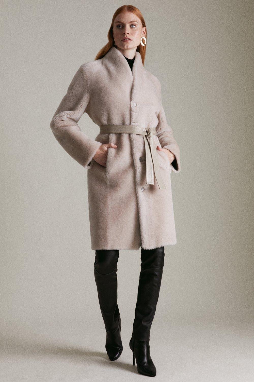 karen millen shearling