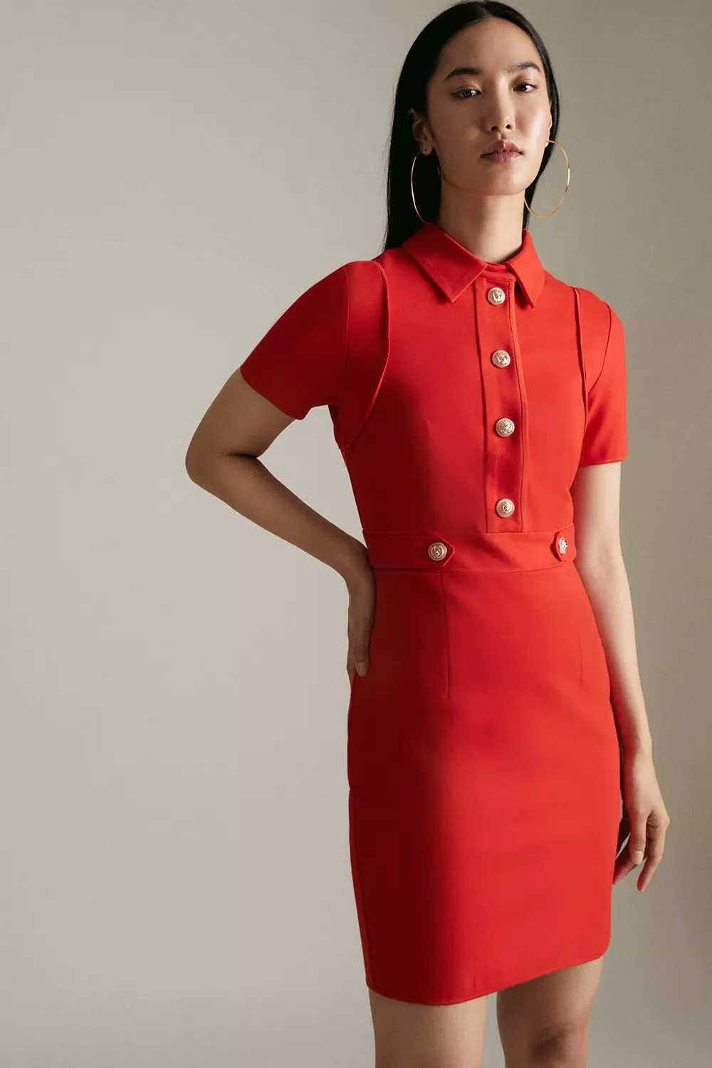 Karen millen clearance slashed neckline dress