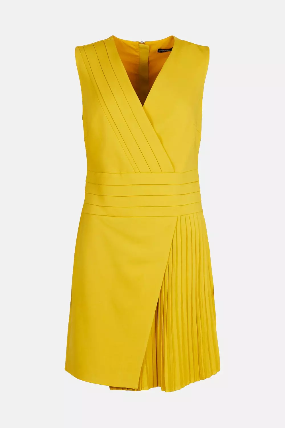 Karen millen mustard outlet dress