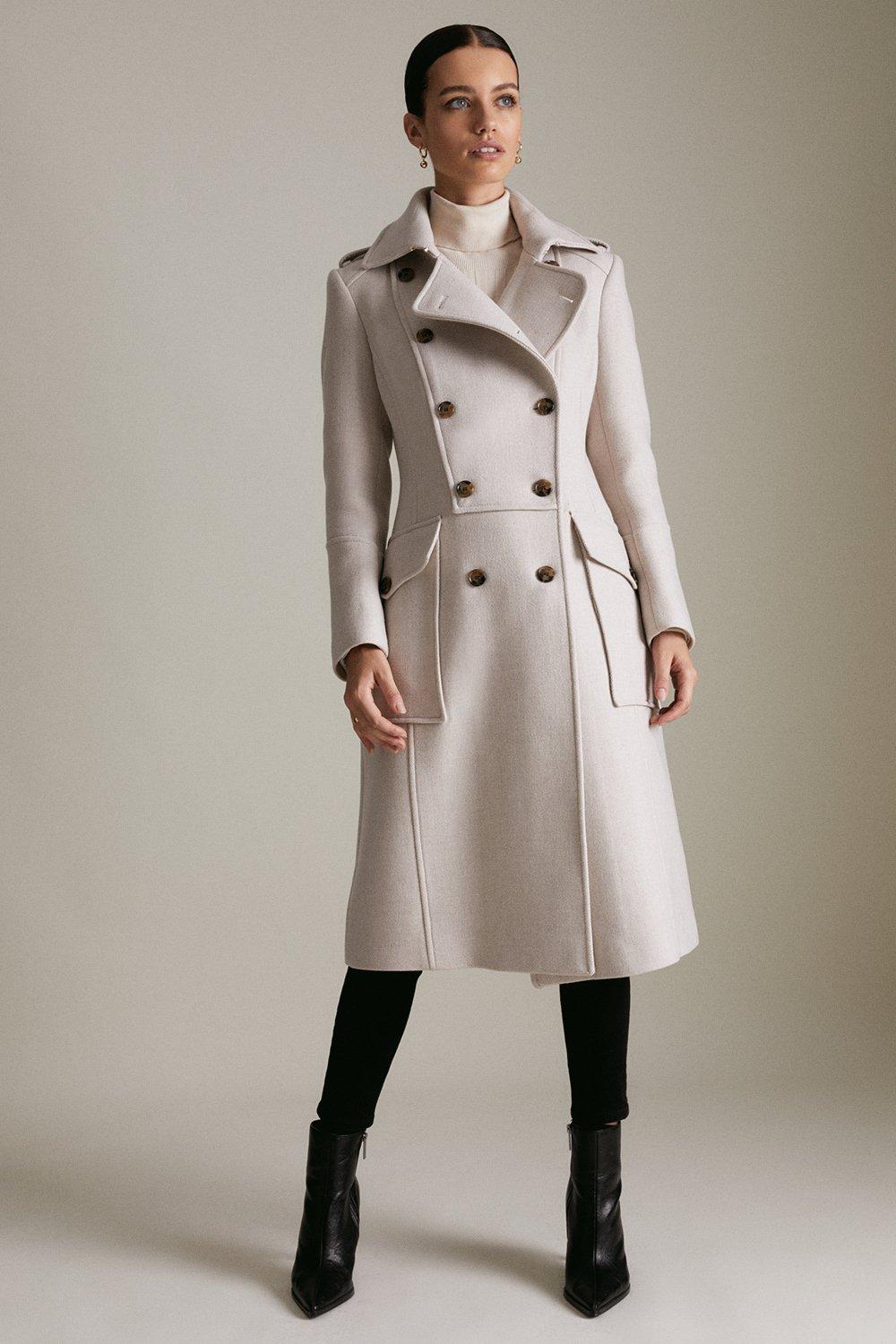 Karen millen coat sale sale