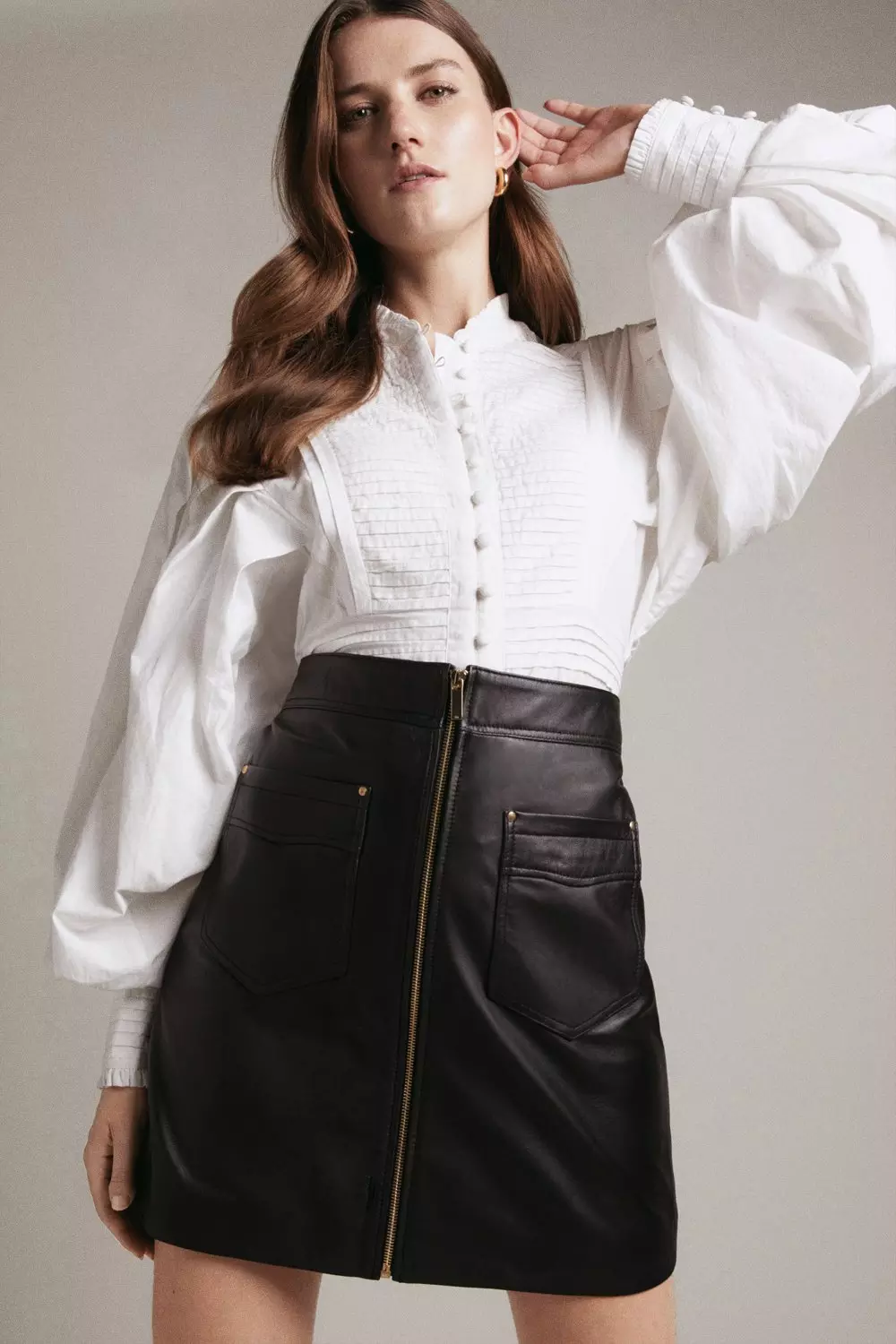 Leather skirt 2024 karen millen