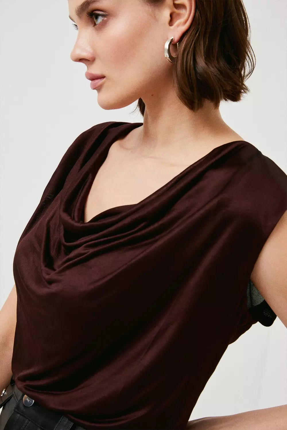 Cowl Neck Tops  Karen Millen US