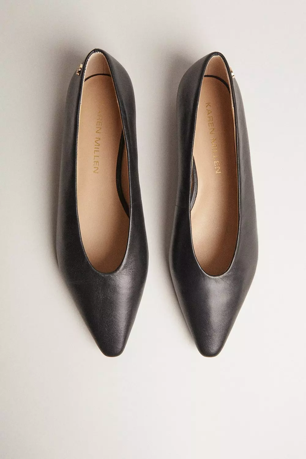 Leather pointed sale ballet flats