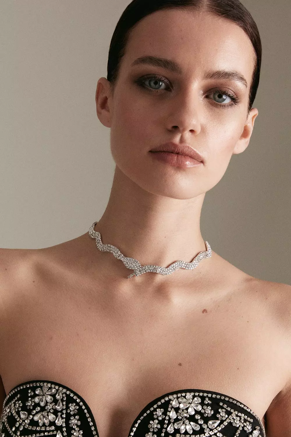 Diamante Drop Statement Necklace Karen Millen, Karen Millen Jewellery