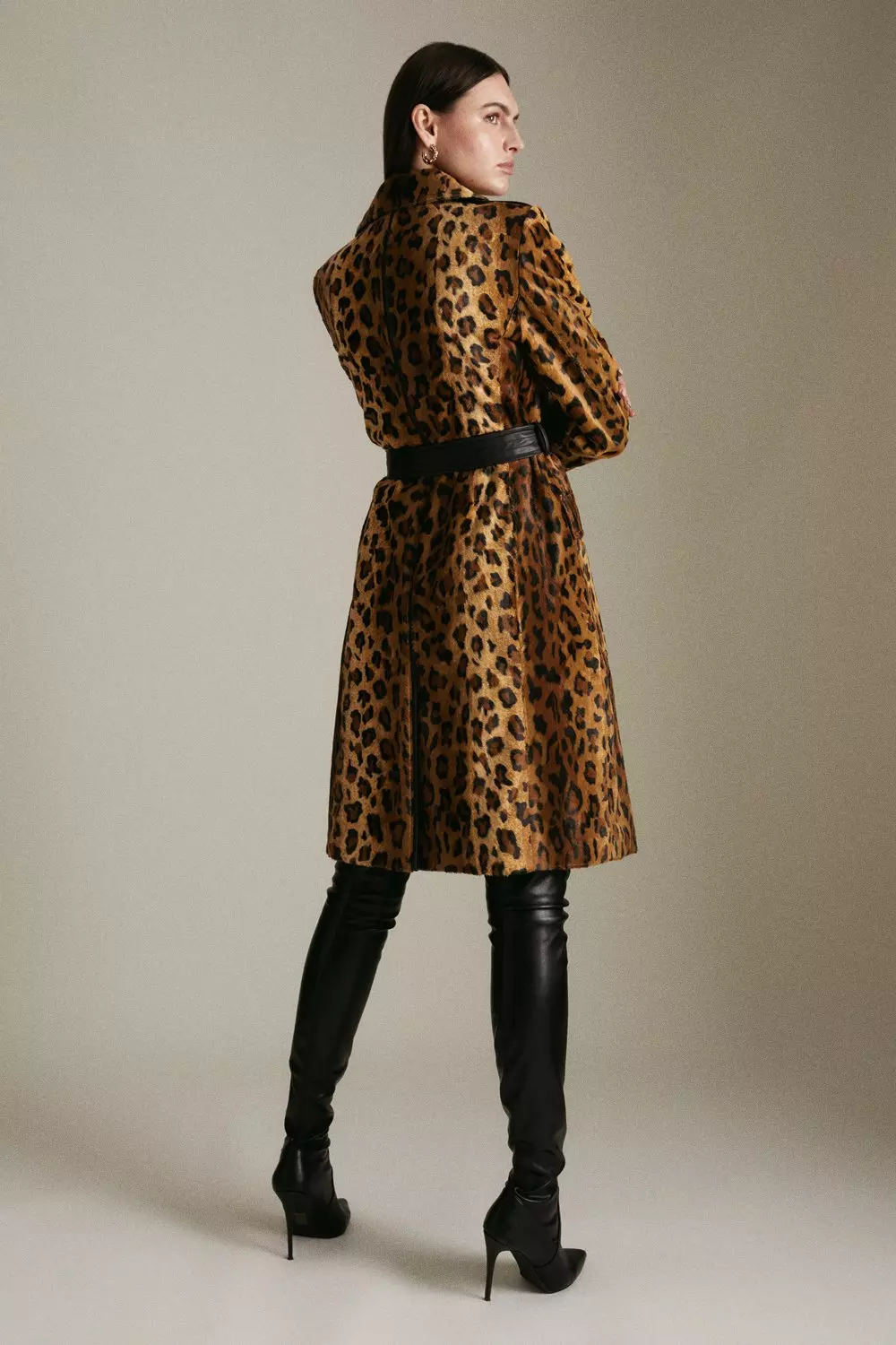 Karen millen hot sale leopard boots