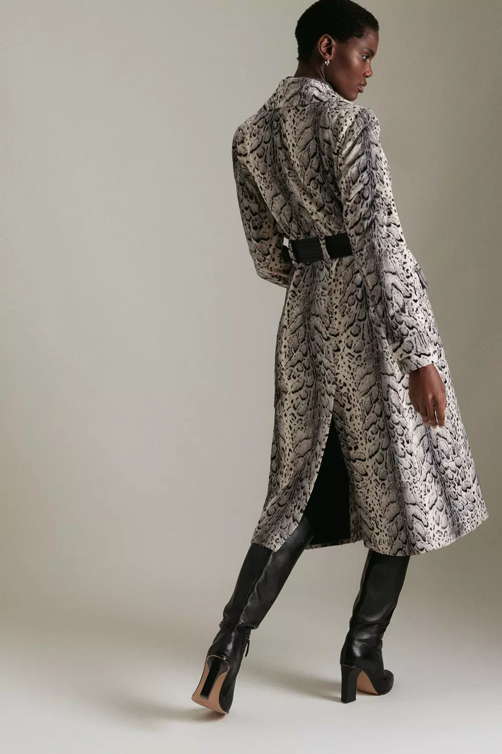 Karen millen pony skin on sale coat