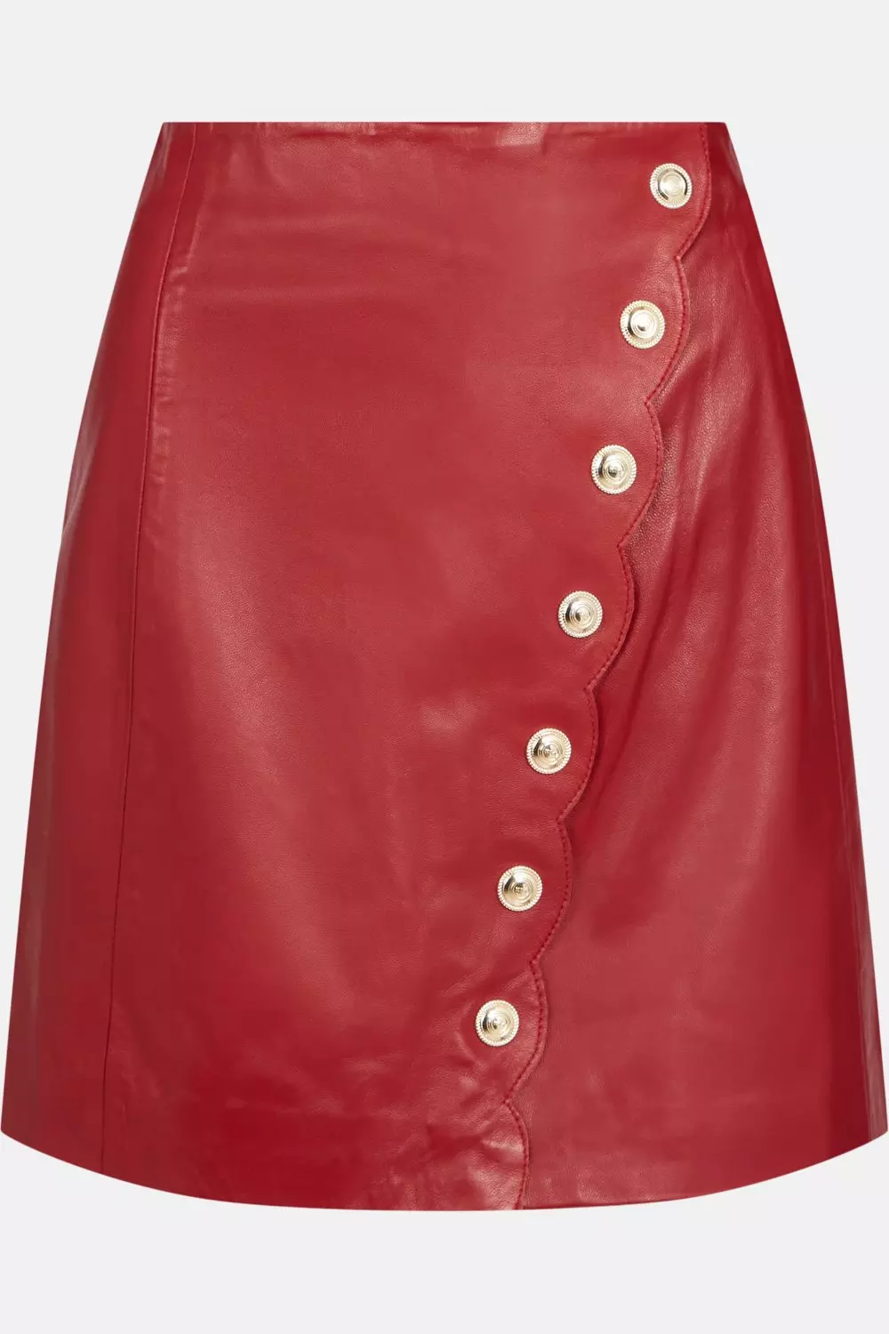 Scallop Detail A-Line Mini Skirt - Women - Ready-to-Wear
