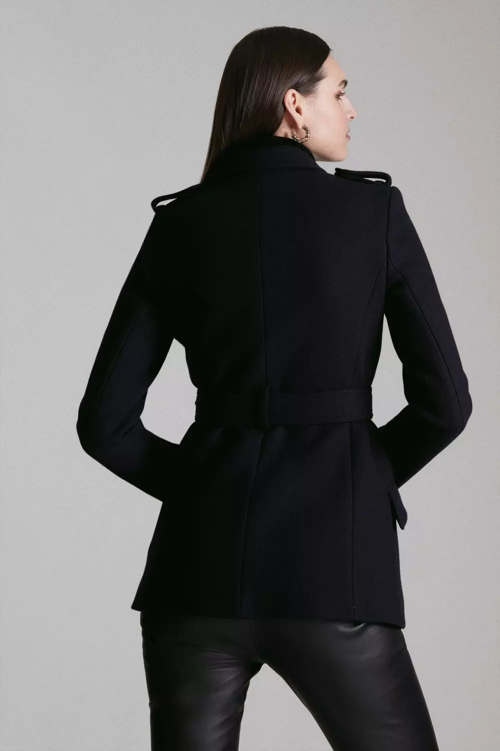 Italian Wool Military Coat