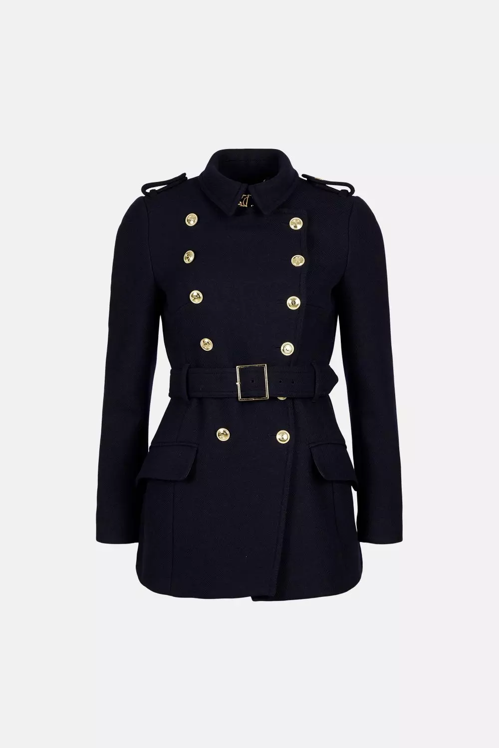 Italian Wool Military Coat