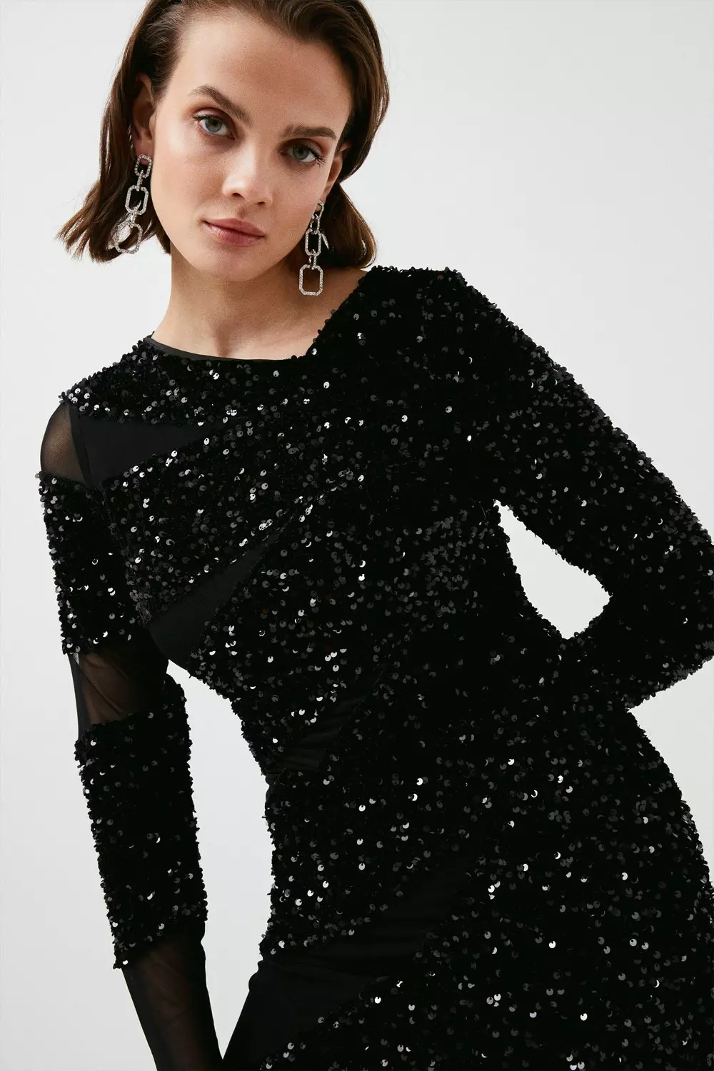 Karen millen 2025 sparkly dress