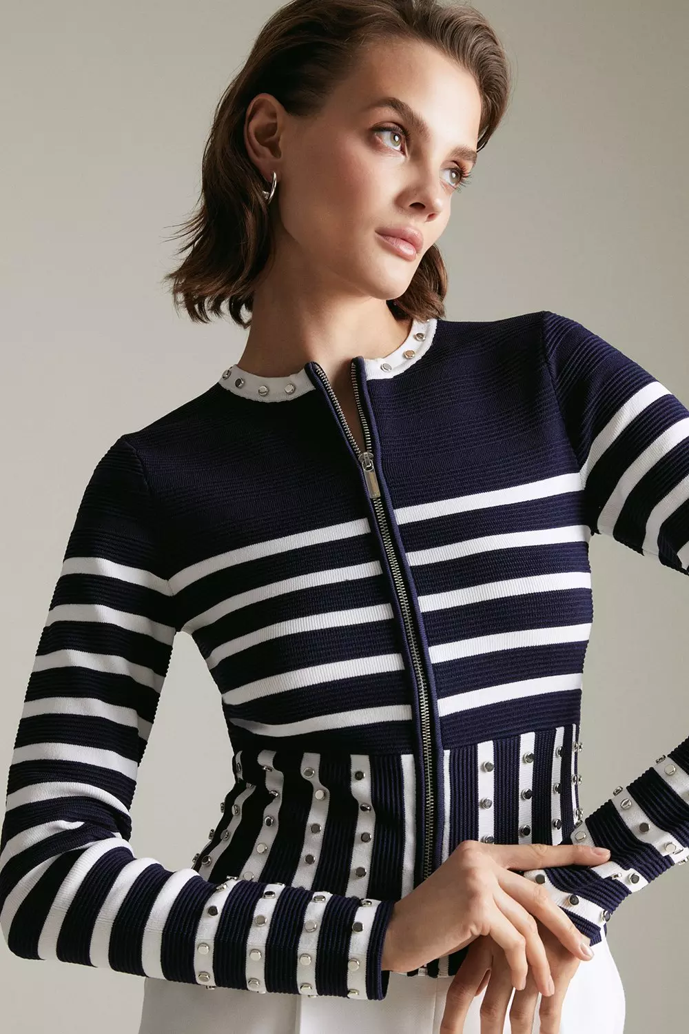 Karen millen navy cardigan sale