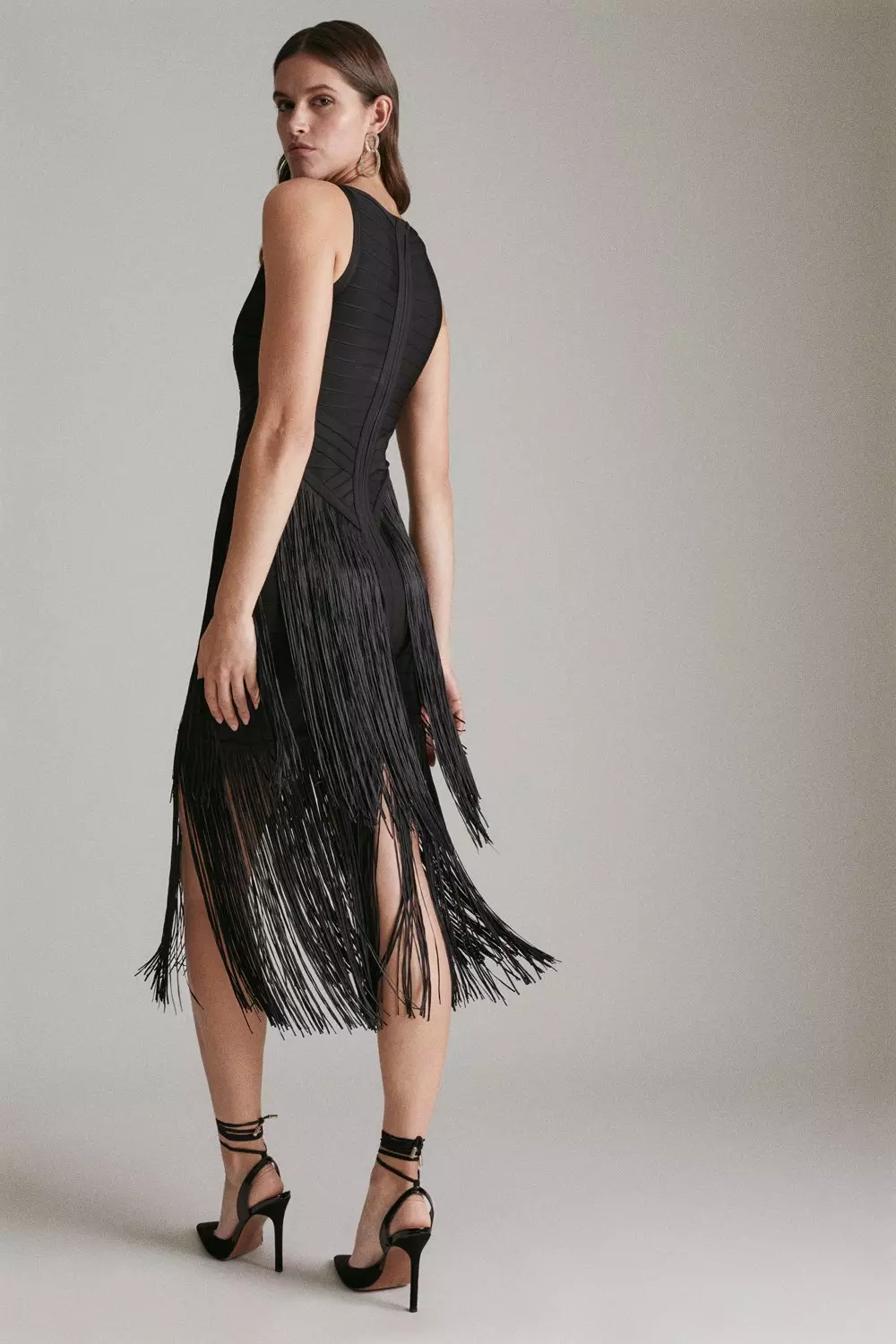 Karen millen sales fringe dress