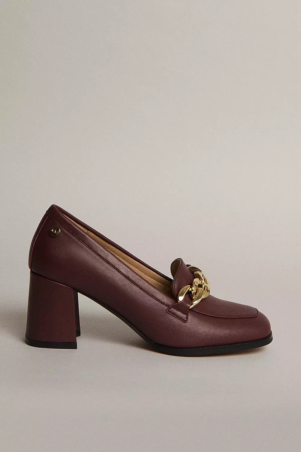 Stacked best sale heel loafers