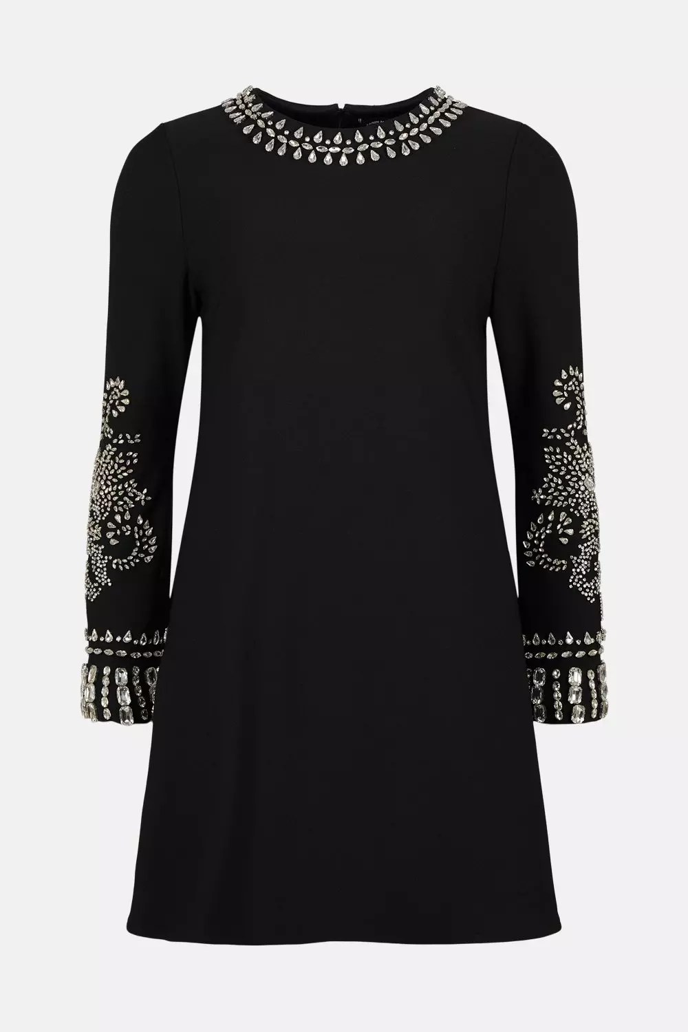 Warehouse embellished hotsell collar shift dress