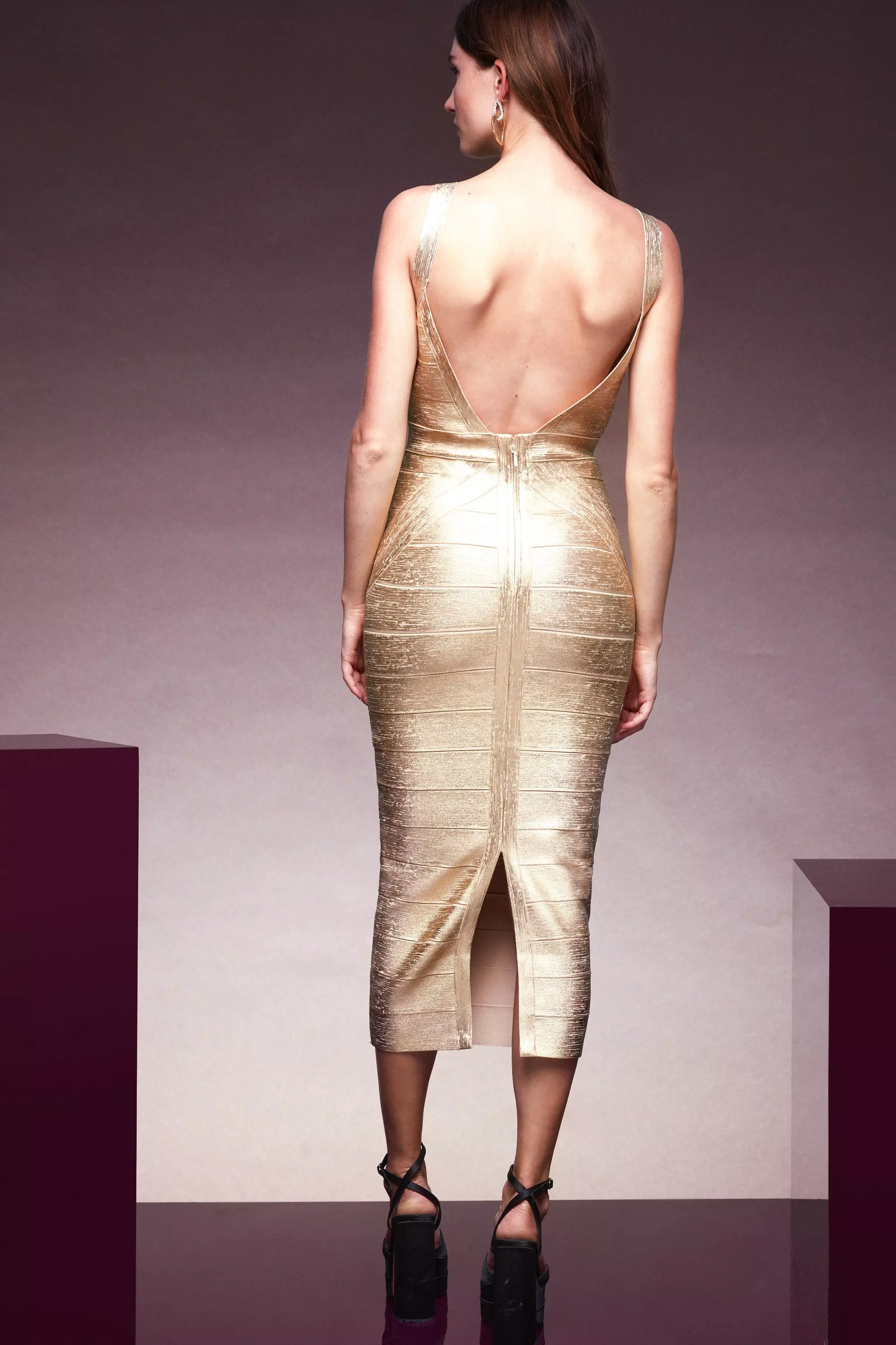 Metallic bodycon hotsell