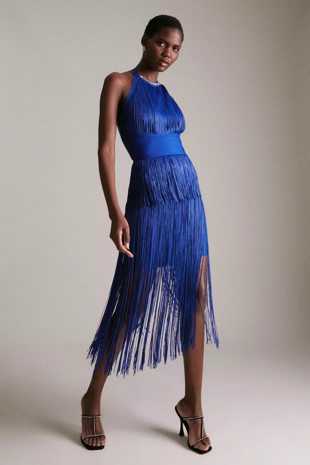 Fringe dress clearance blue