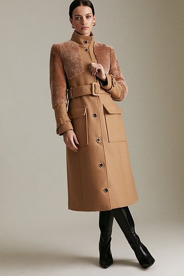 Shearling Coats & Jackets | Karen Millen US