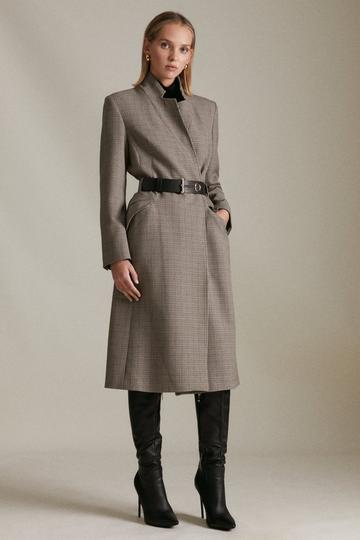 Check coats | Karen Millen UK