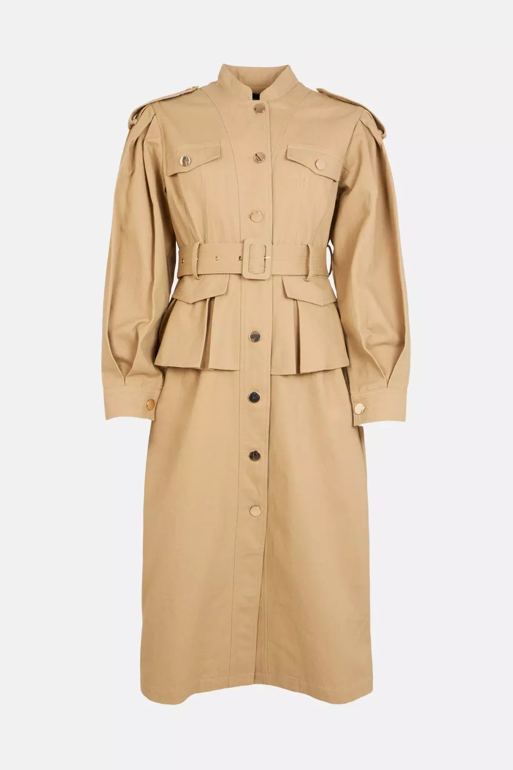 Utility Volume Sleeve Trench Coat | Karen Millen