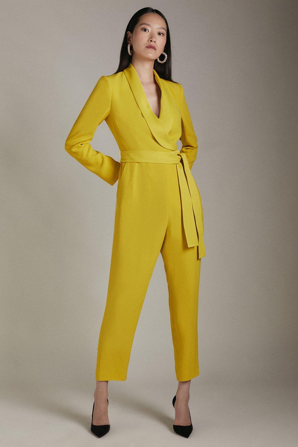 Karen millen outlet yellow suit