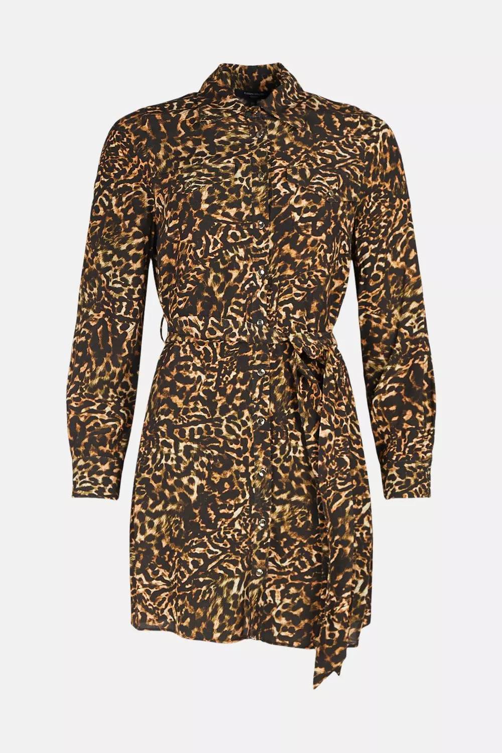 Animal print shirt dress hot sale next