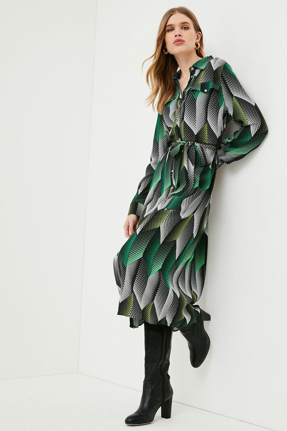 karen millen geo print dress