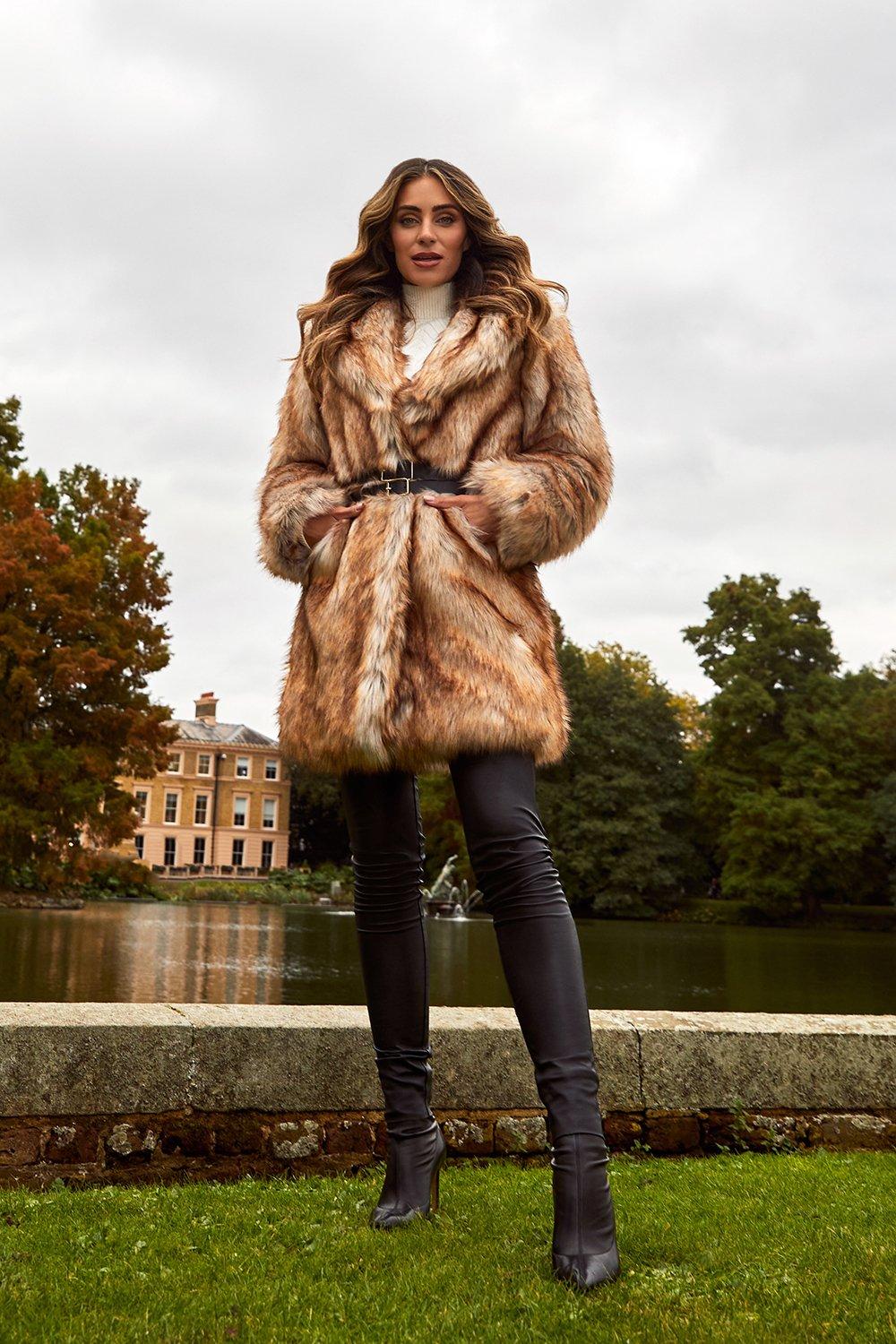 Faux Fur Jacket | Karen Millen