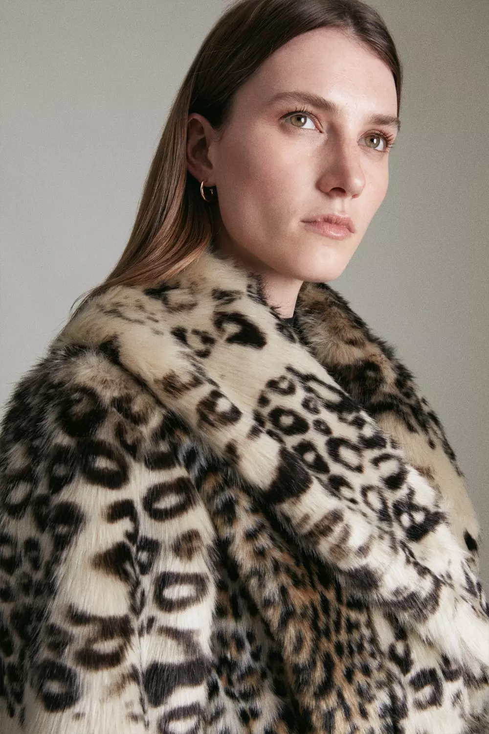 Karen millen outlet faux fur