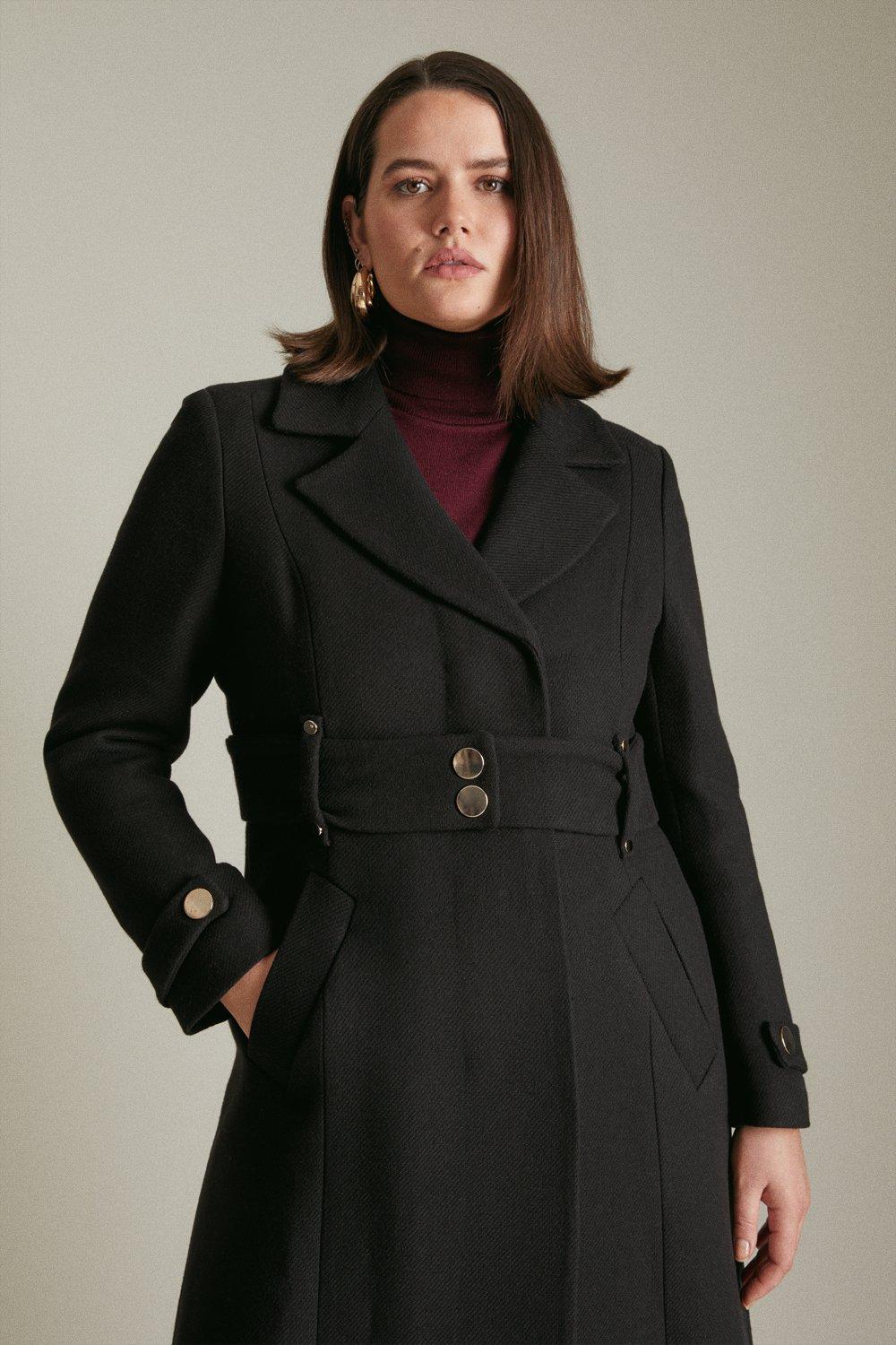 plus size aline coat