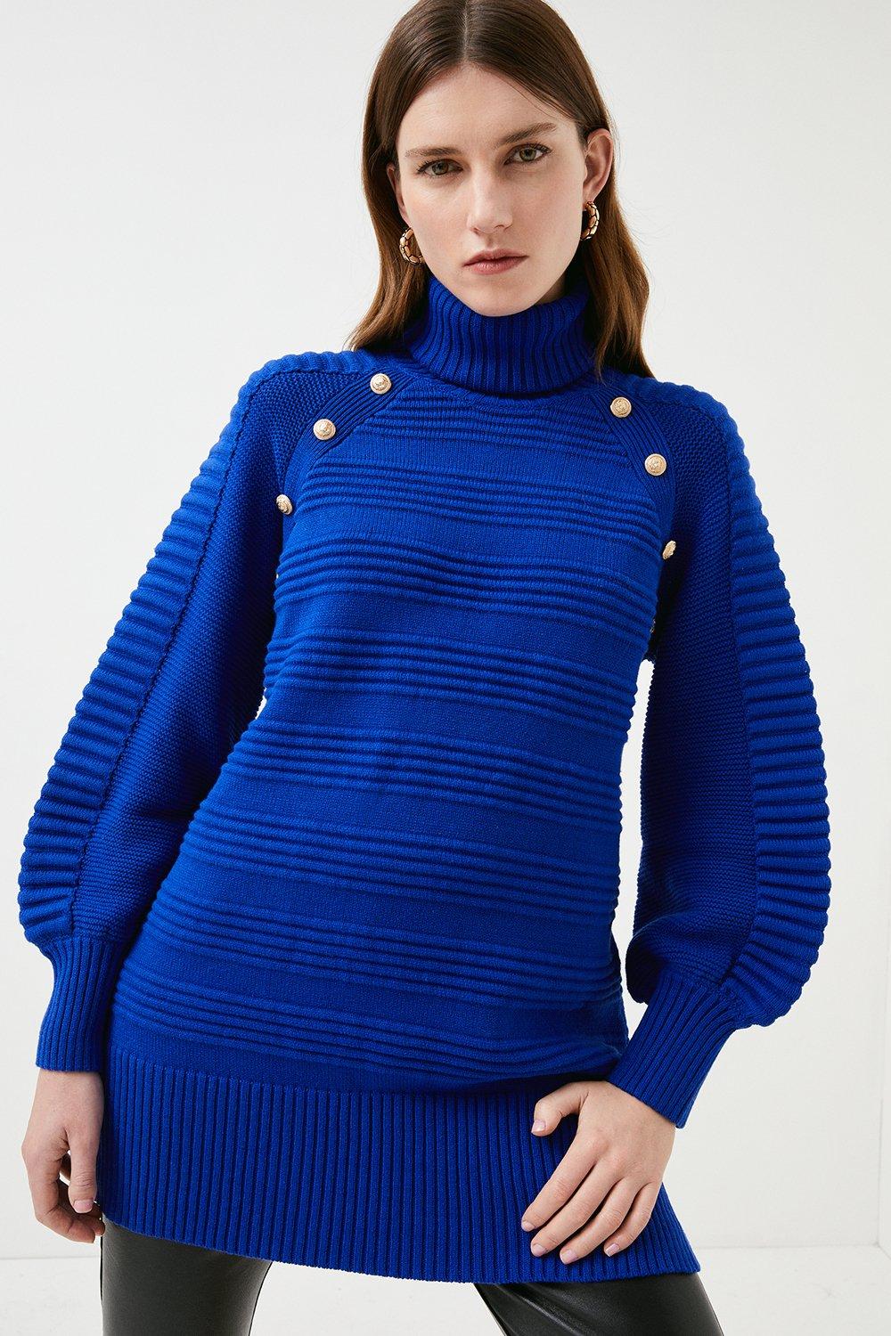 Karen millen roll hot sale neck jumper dress