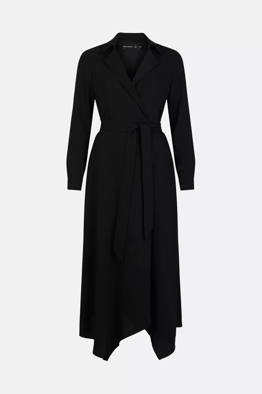 Karen millen wrap shirt dress sale