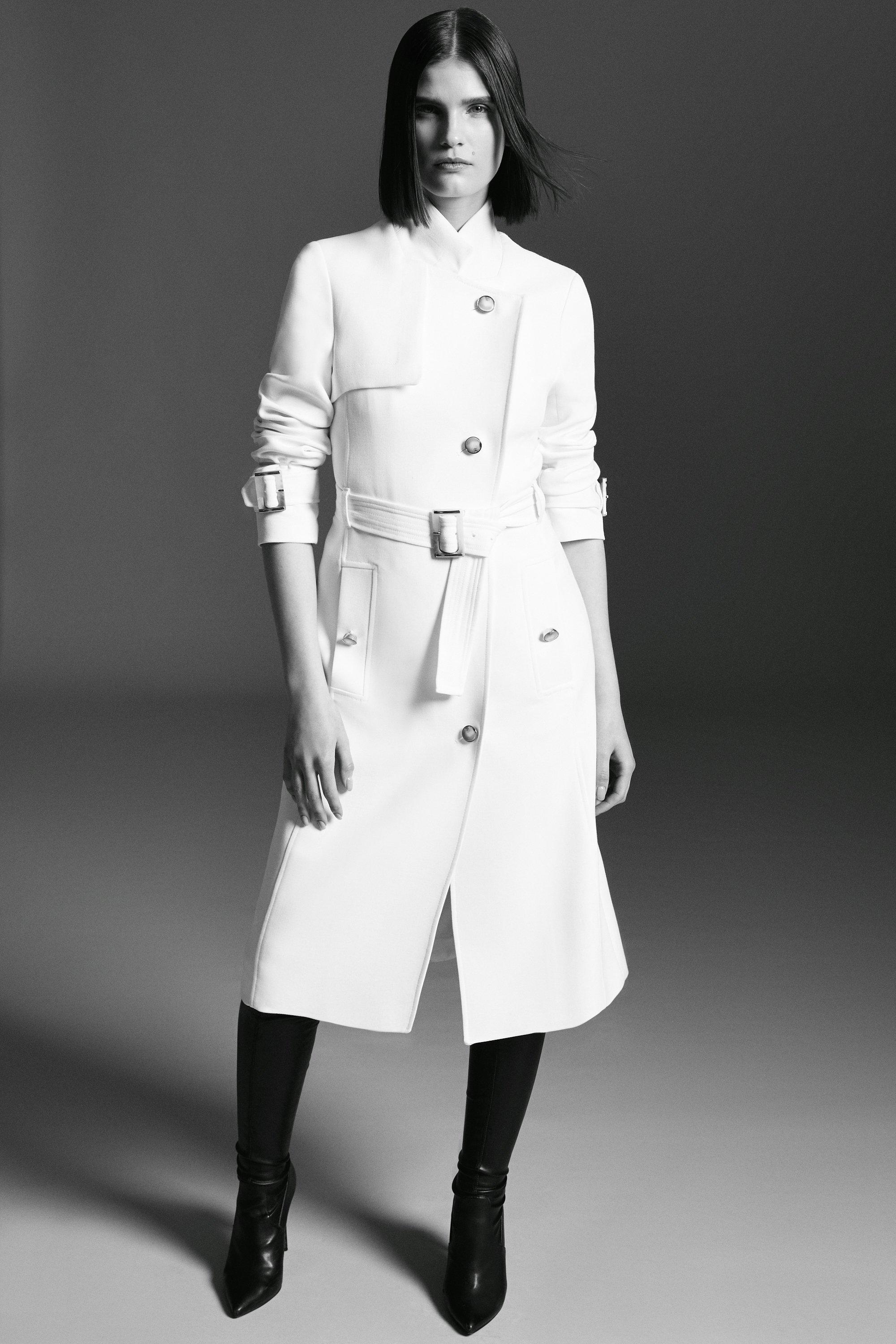 Luxe Tailored Trench Coat | Karen Millen