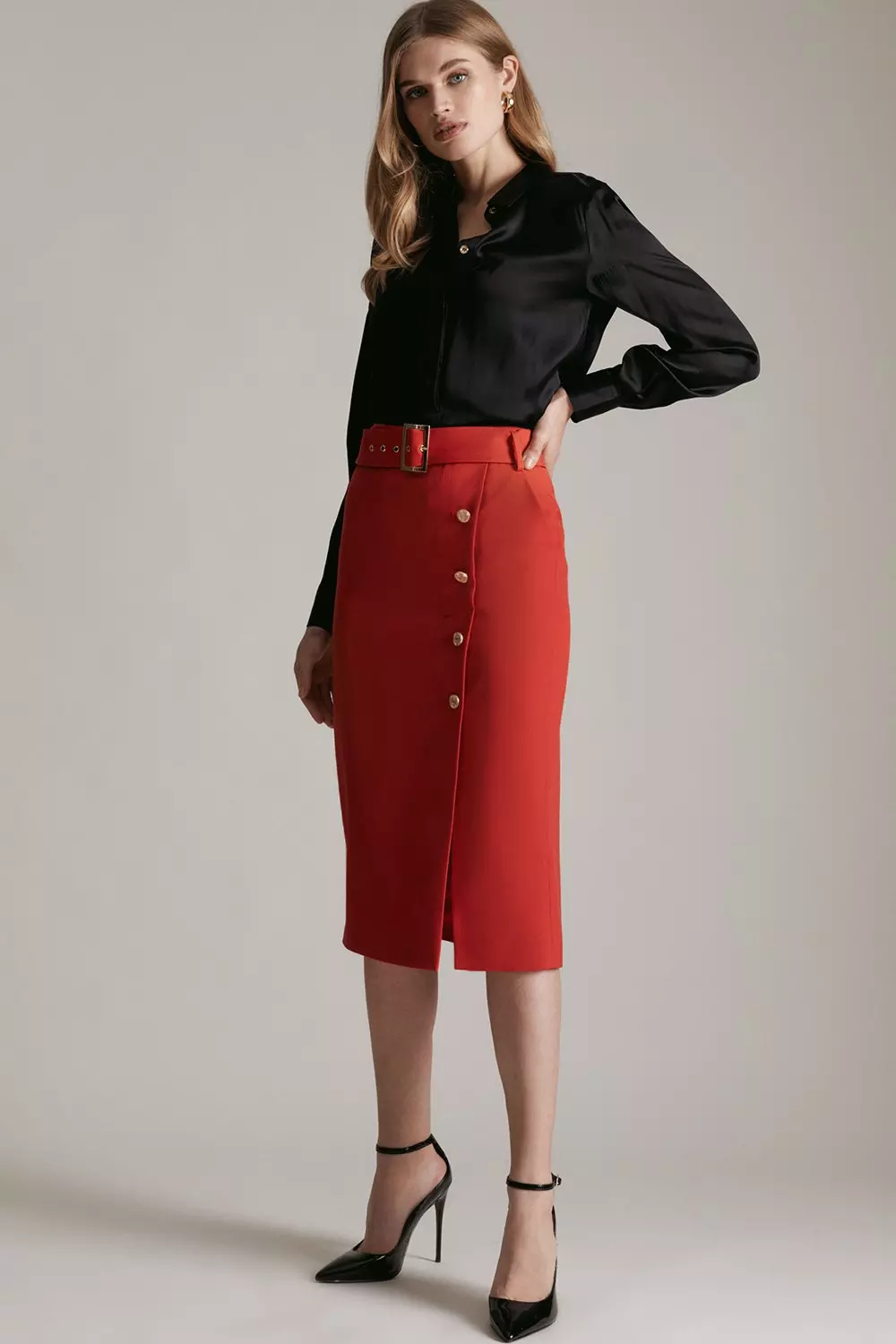 Karen millen high waisted pencil clearance skirt