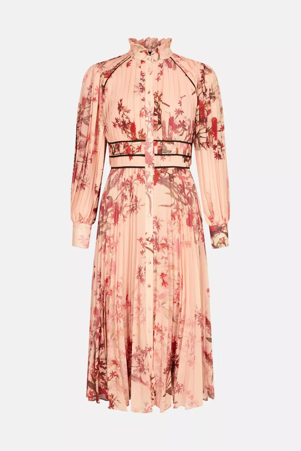 Lydia Millen Lace Trim Floral Maxi Dress | Karen Millen