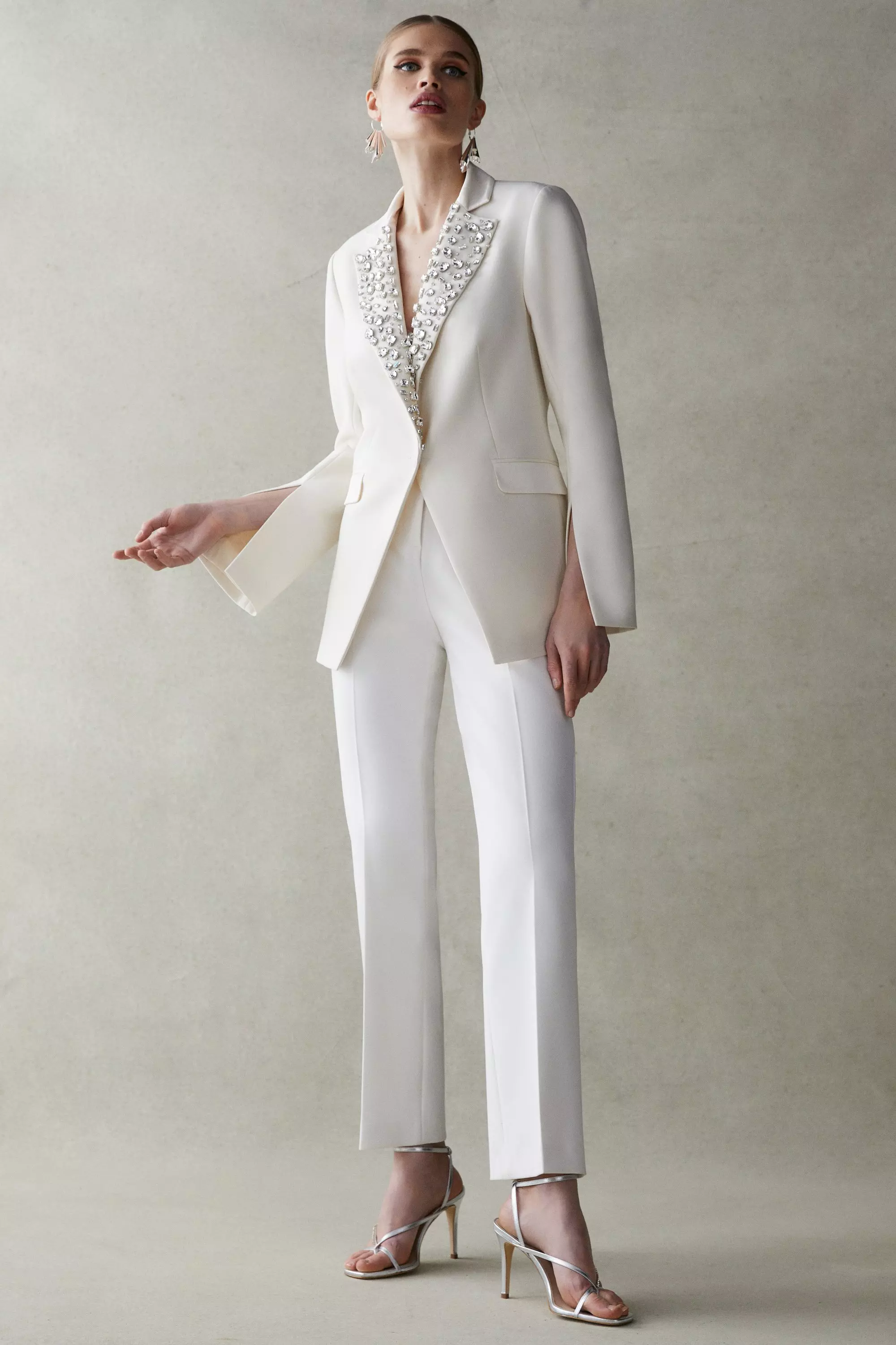 Karen millen 2025 white suit