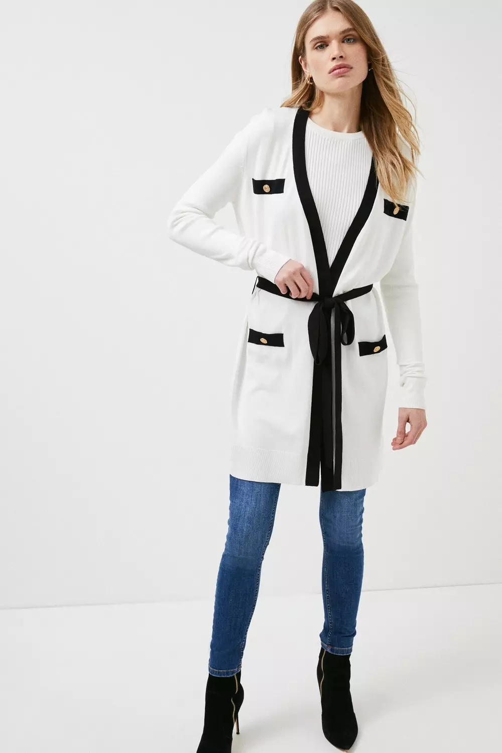 Petite hot sale belted cardigan