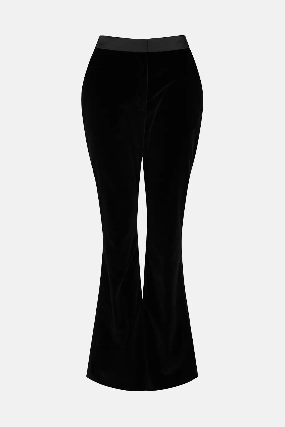 Italian Stretch Velvet Flare Trousers