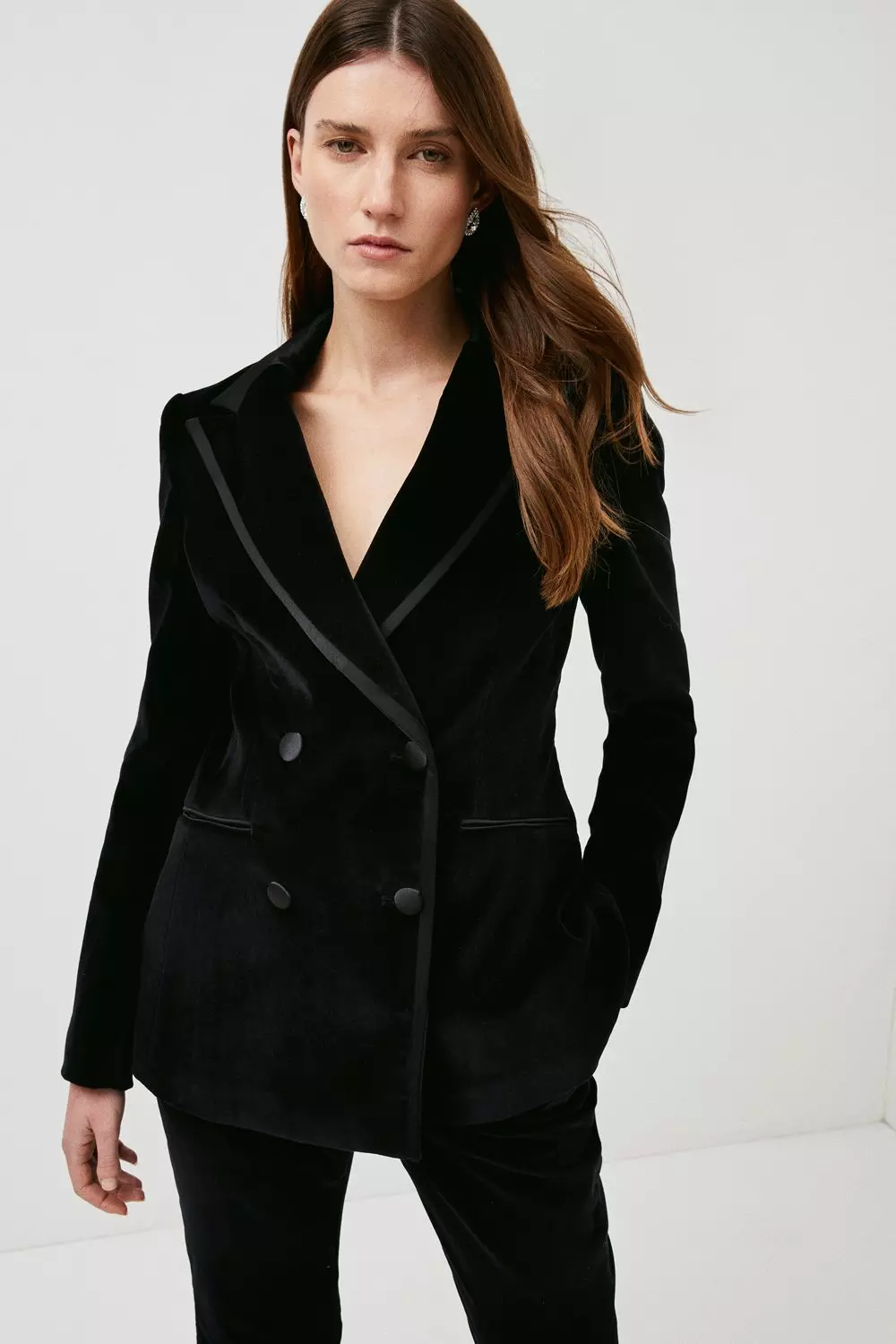 Karen millen black hot sale blazer