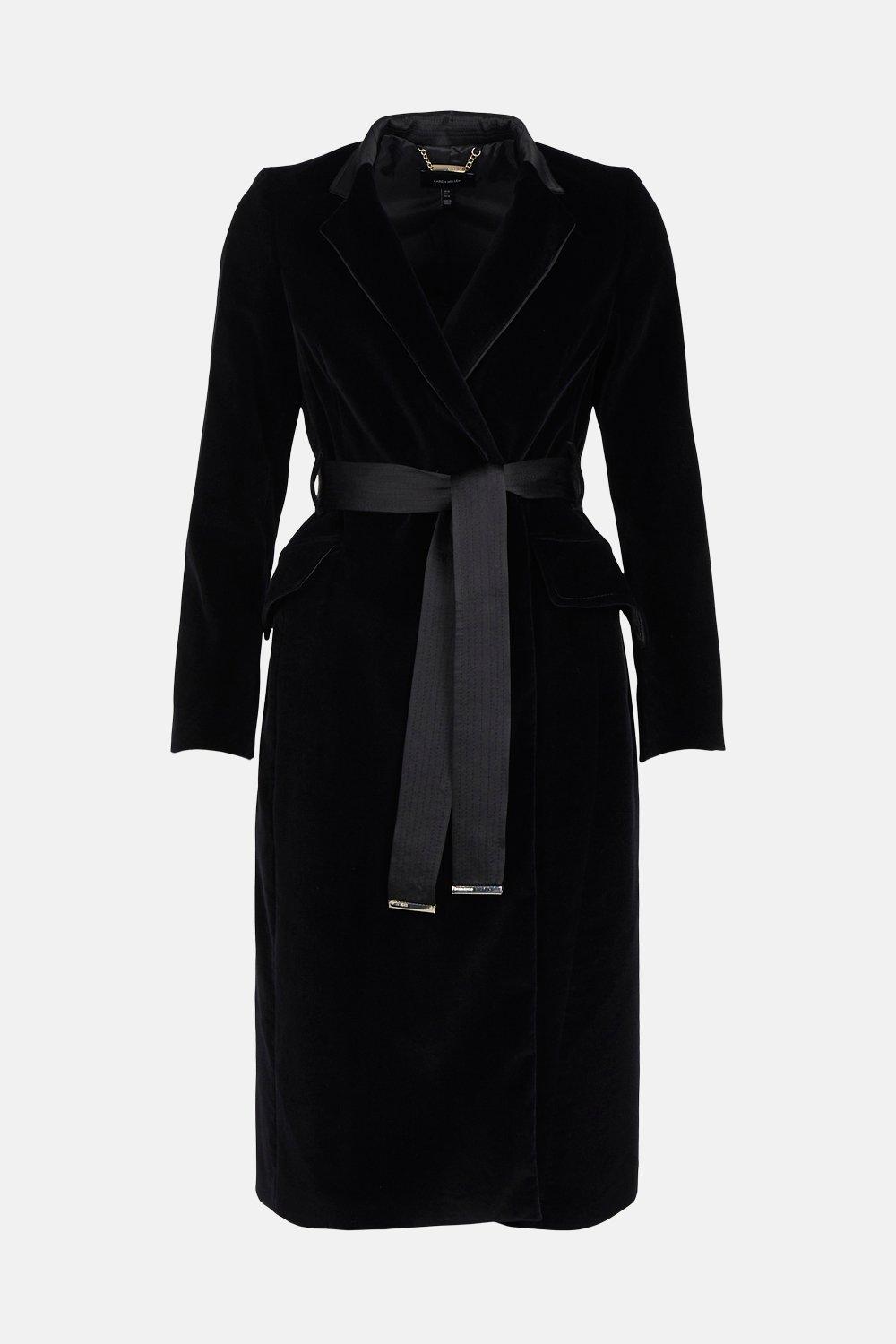 karen millen velvet coat