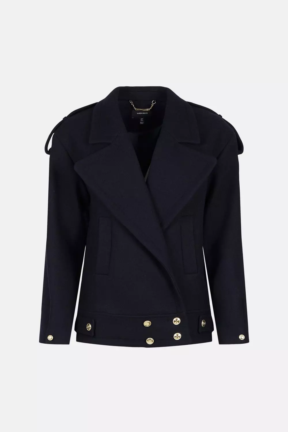 Karen millen military on sale coat