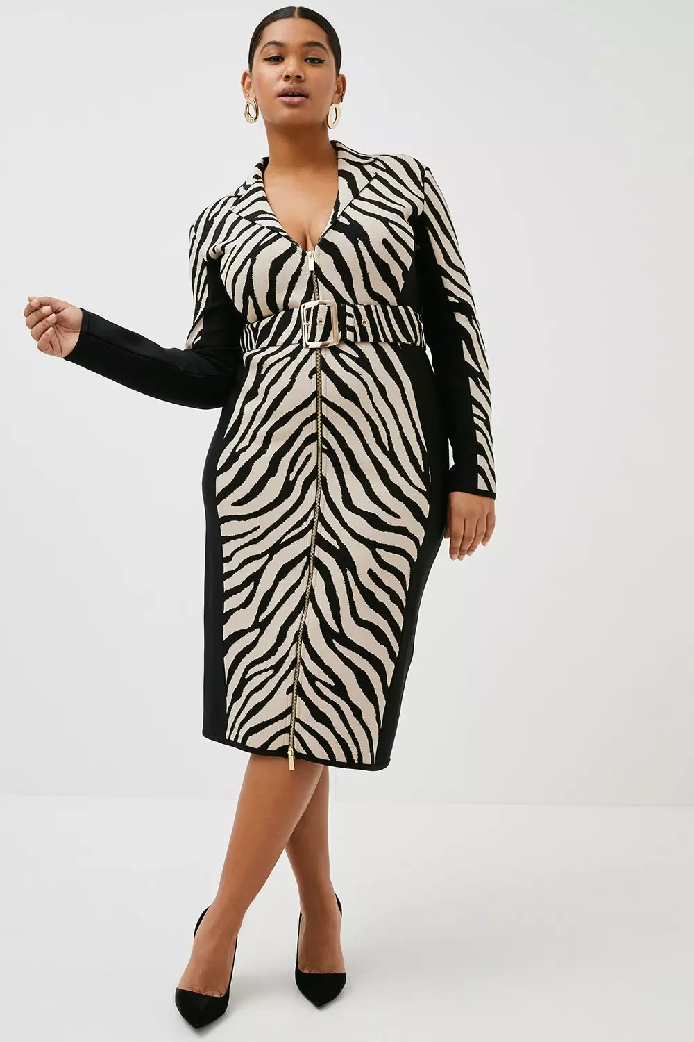 Jacquard dress hotsell plus size