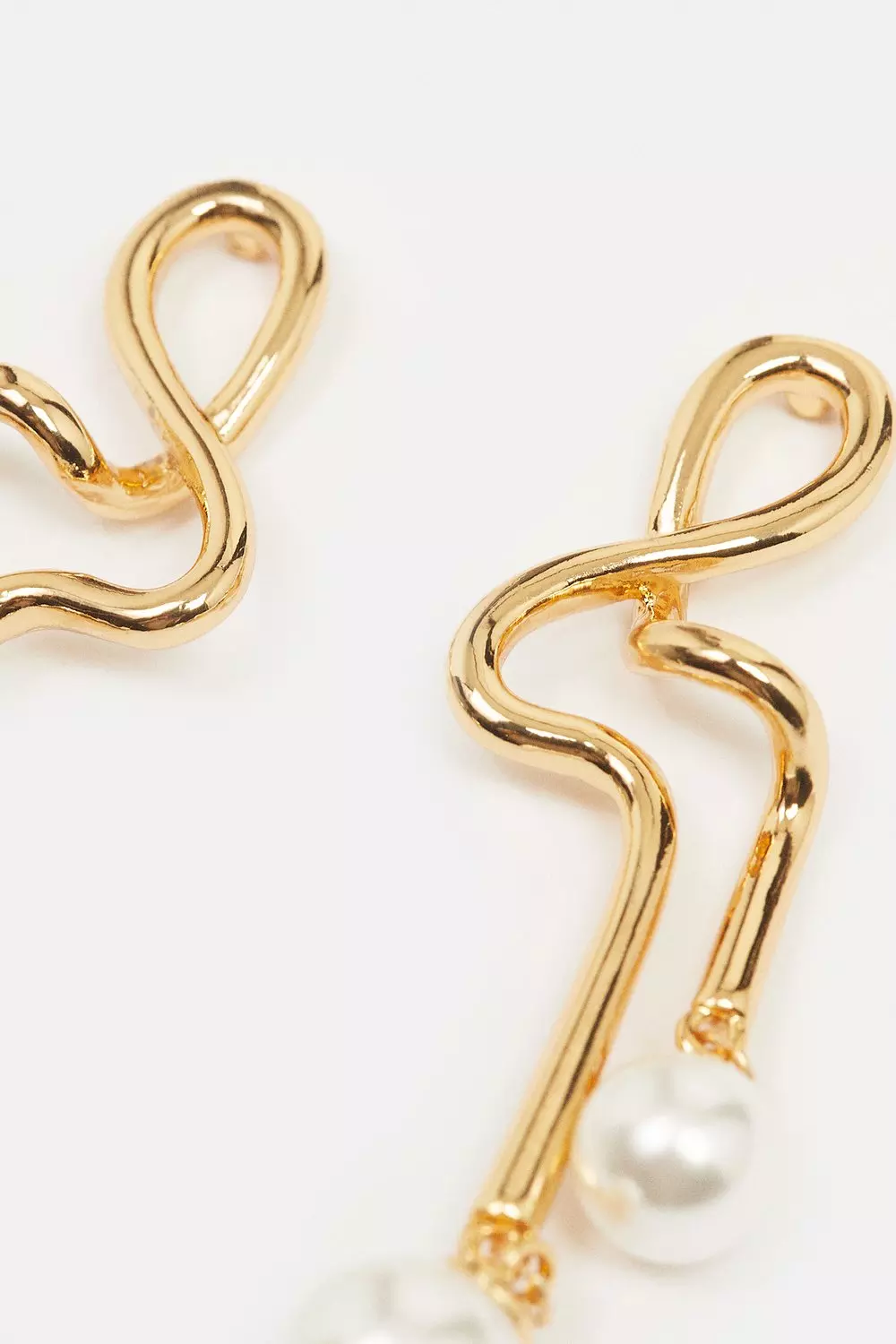 Gold Drop Ear Cuff Earrings