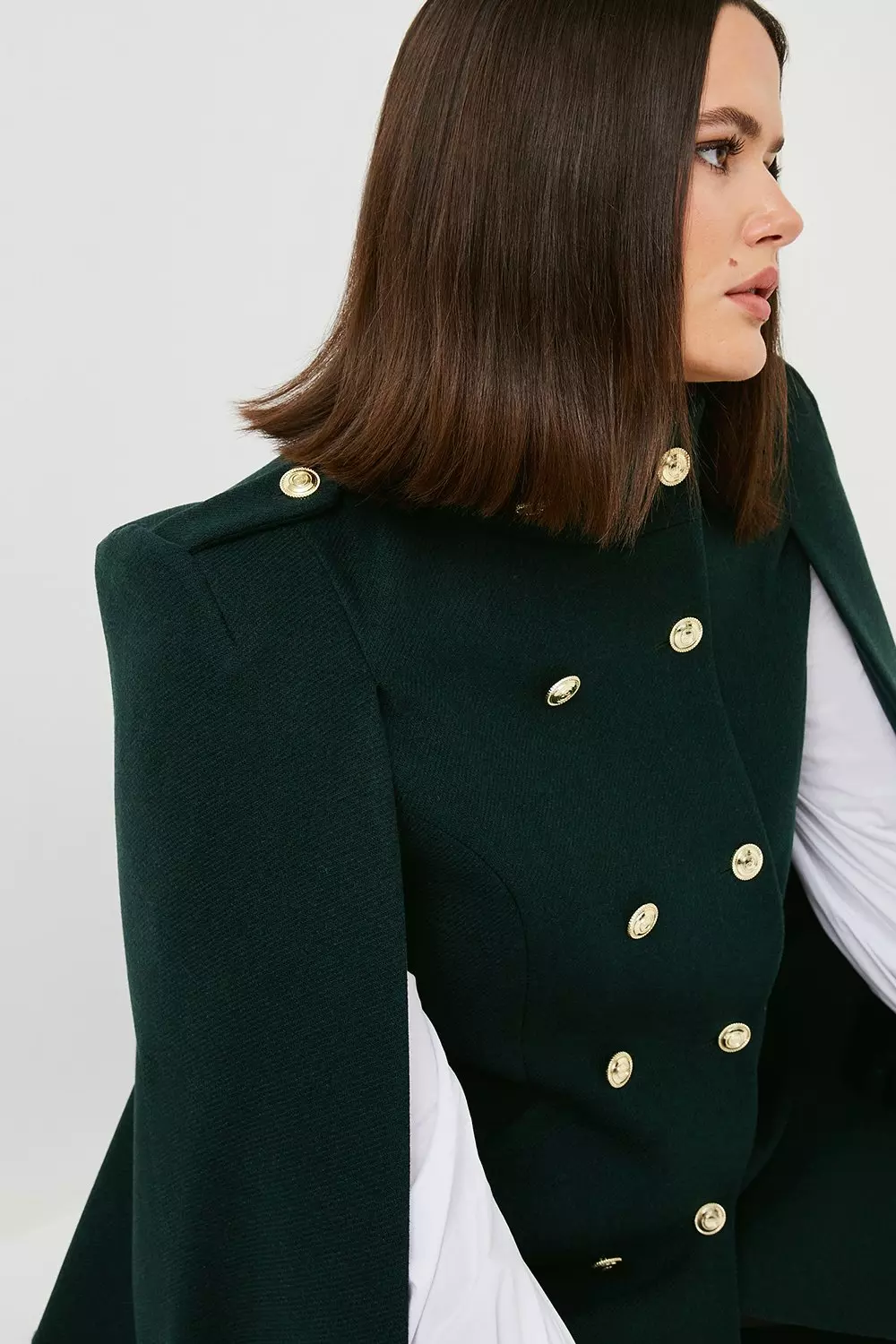 Karen millen military wool on sale coat