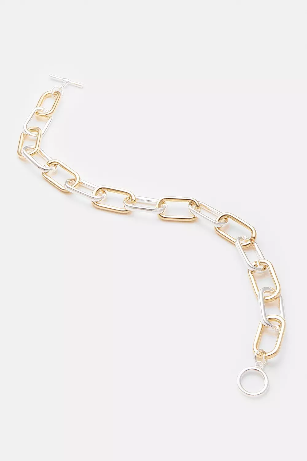 Gold Link Chain with Carabiner Necklace